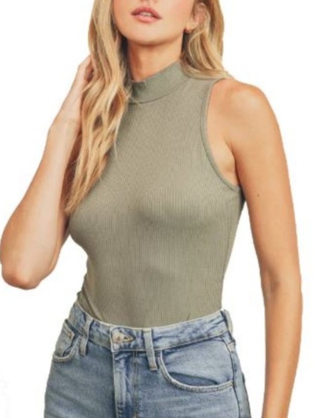 Good American Mock Neck Bodysuit